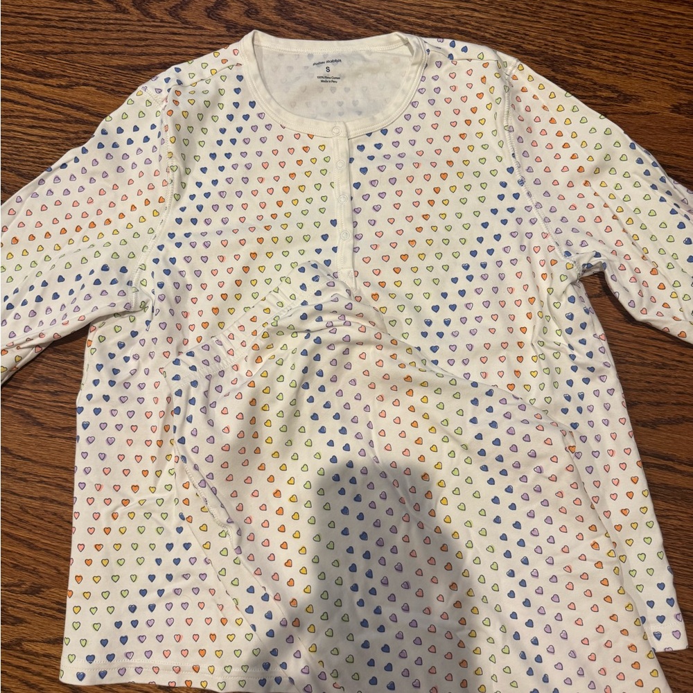 Roller Rabbit Multicolor Disco Heart Pajama Set